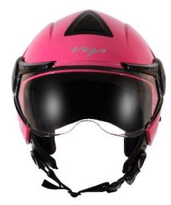 Vega Verve Open Face Helmet (Women's, Pink, M)-Automotive Parts and Accessories-Vega-Helmetdon
